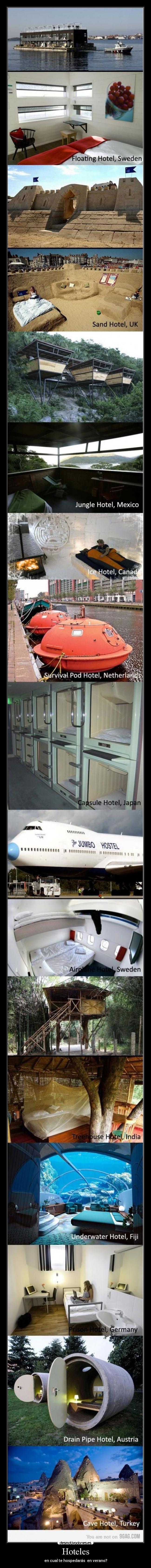 Hoteles - en cual te hospedarás en verano?