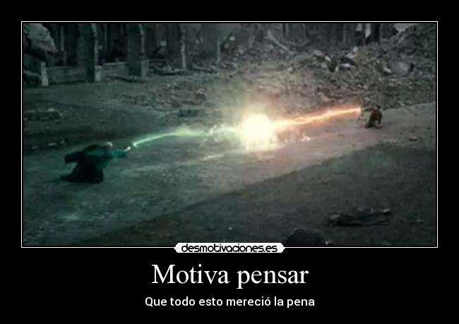 carteles harry potter final lucha magia desmotivaciones