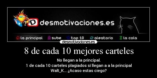 8 de cada 10 mejores carteles -