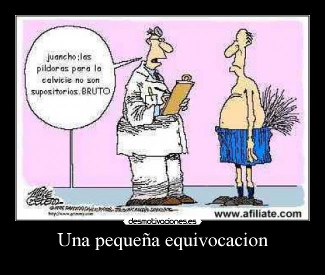 Una pequeña equivocacion -