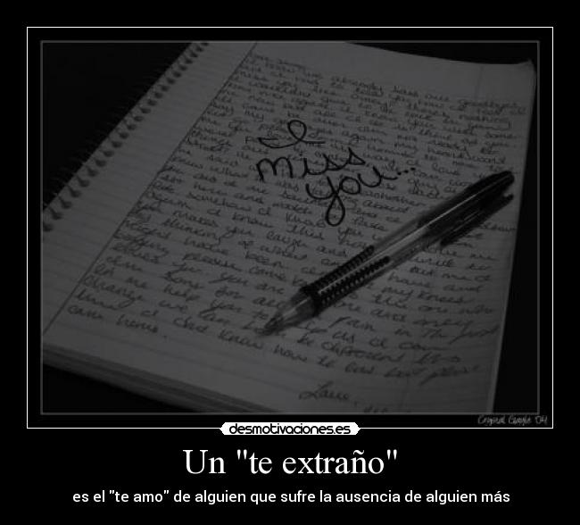 Un te extraño -