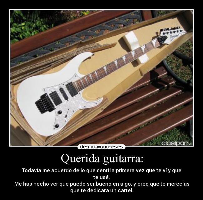 Querida guitarra: - 