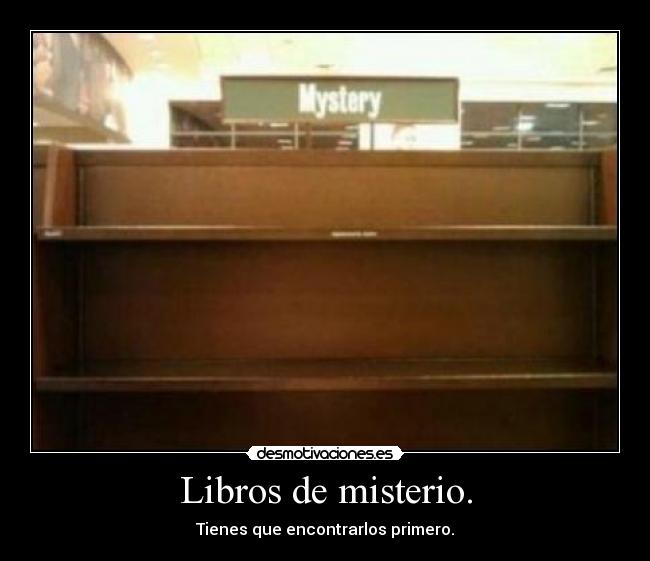 Libros de misterio. - 