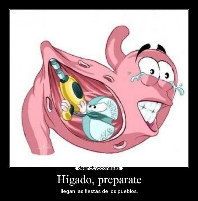 Hígado, preparate - llegan las fiestas de los pueblos.