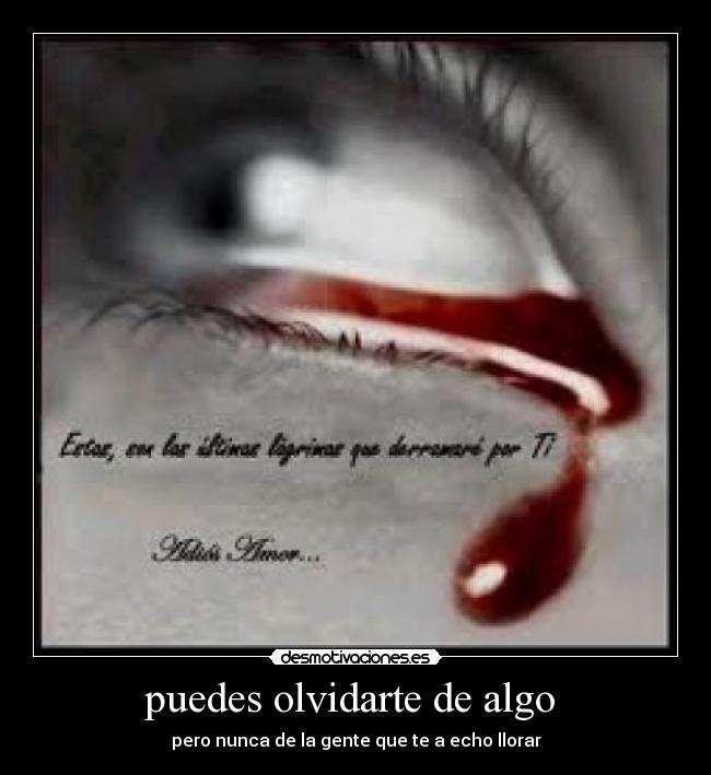 puedes olvidarte de algo  - 