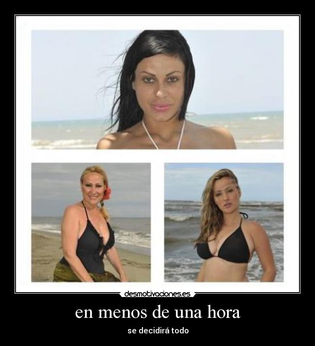 en menos de una hora - se decidirá todo