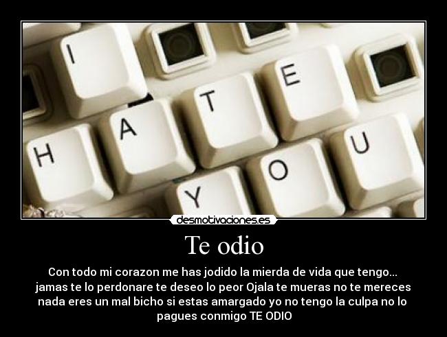 Te odio - 