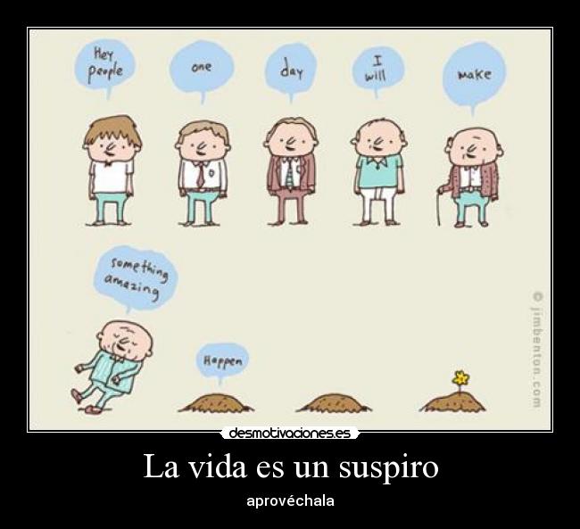 La vida es un suspiro -