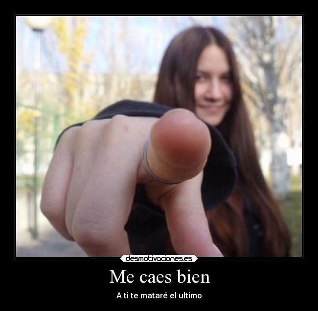 Me caes bien -