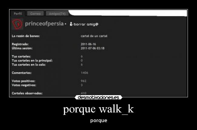 porque walk_k - porque