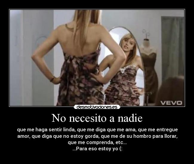 No necesito a nadie - 