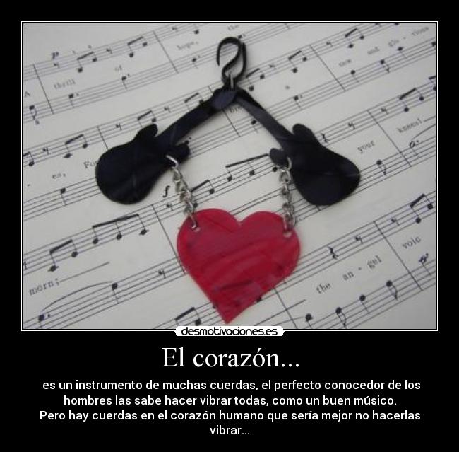 El corazón... -