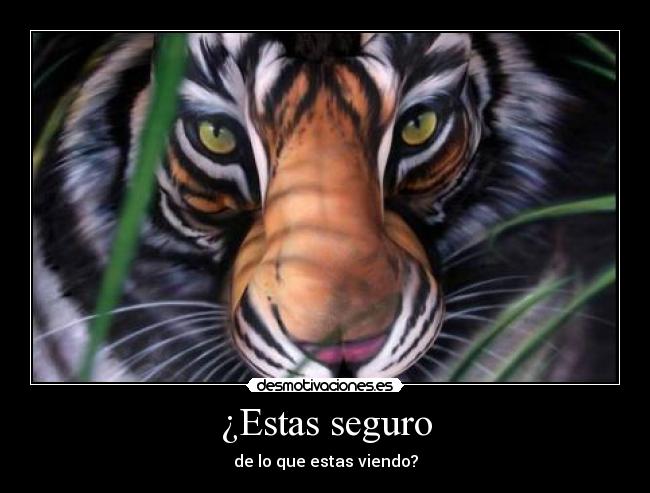 carteles tigre ilusion optica desmotivaciones