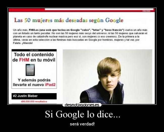 Si Google lo dice... - será verdad!