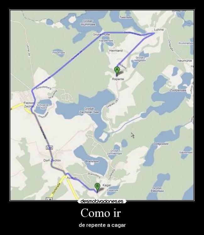 Como ir - de repente a cagar