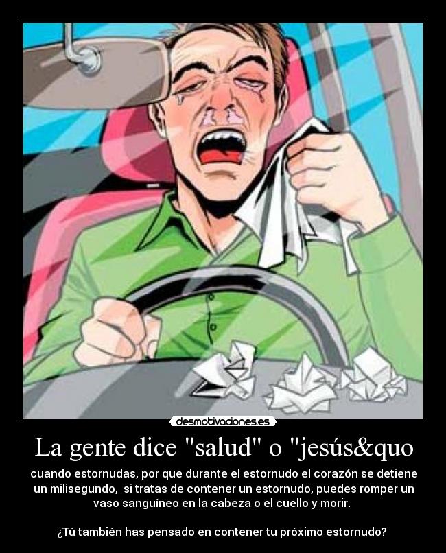 La gente dice salud o jesús&quo - 