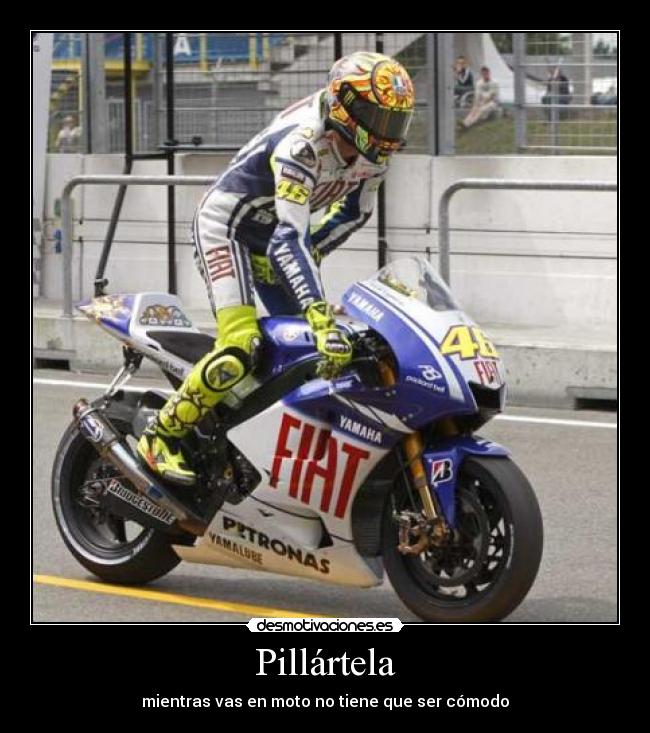 Pillártela - mientras vas en moto no tiene que ser cómodo