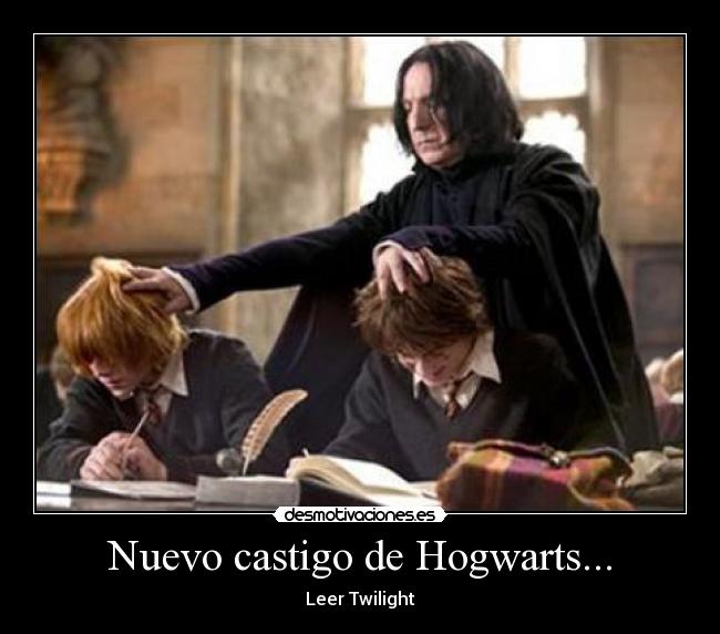 Nuevo castigo de Hogwarts... - Leer Twilight