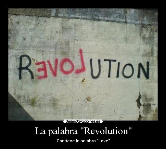 La palabra Revolution - 