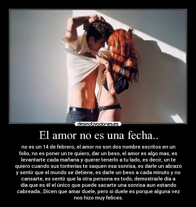 El amor no es una fecha.. -