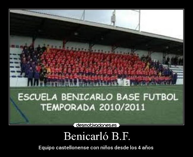Benicarló B.F. - Equipo castellonense con niños desde los 4 años