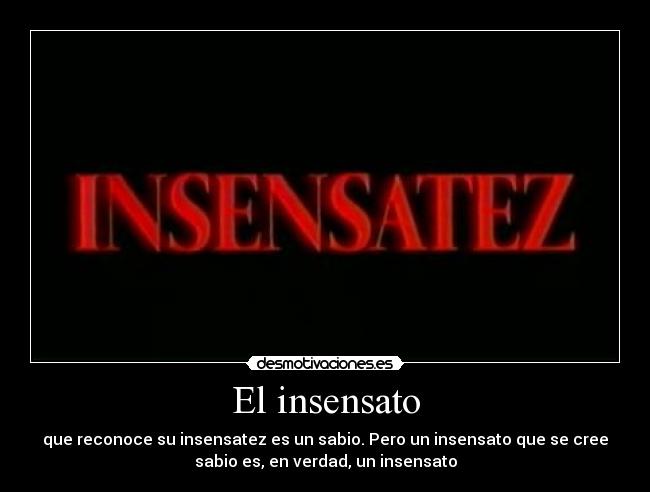 El insensato - 