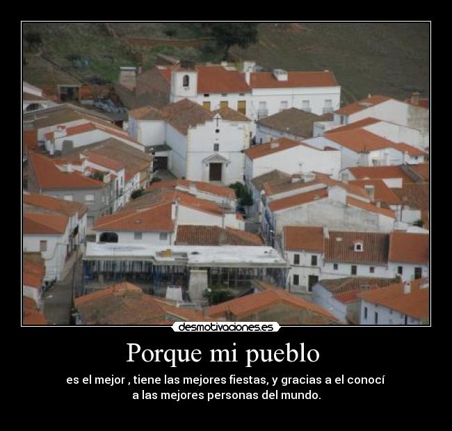 Porque mi pueblo -