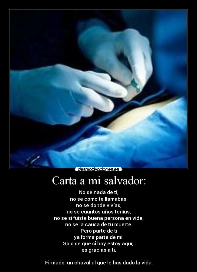 carteles trasplante higado operacion carta salvador desmotivaciones