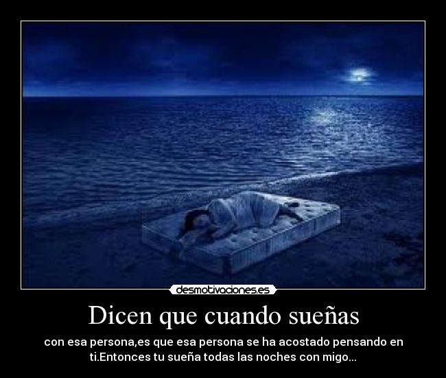 Dicen que cuando sueñas - 