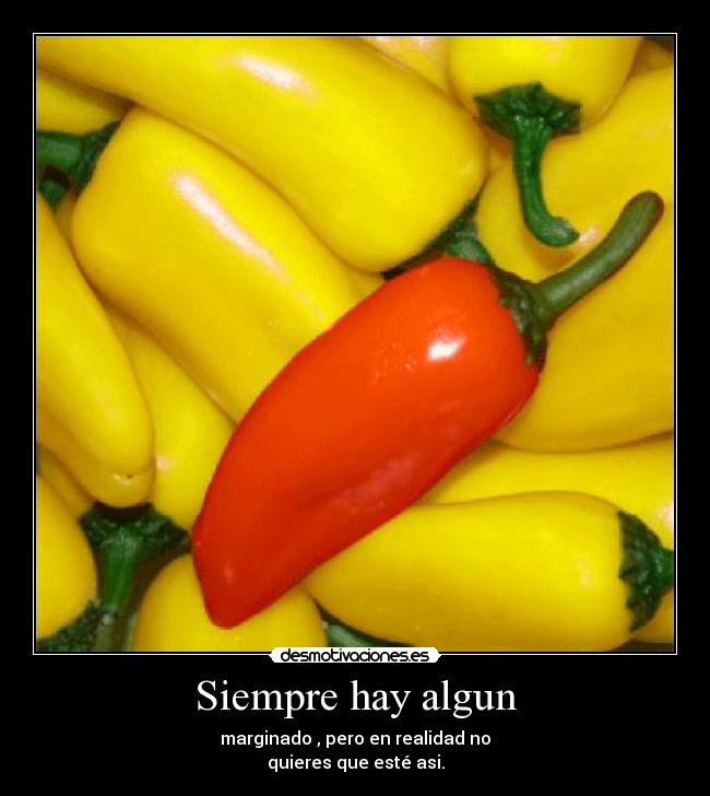 Siempre hay algun - marginado , pero en realidad no
quieres que esté asi.