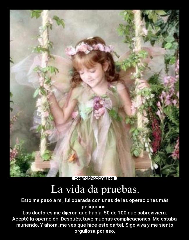 La vida da pruebas. - 