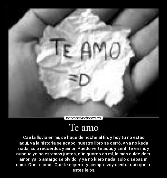 Te amo -