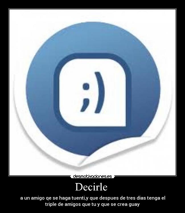 Decirle -