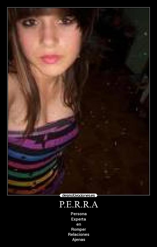 P.E.R.R.A - Persona
Experta
en
Romper
Relaciones
Ajenas