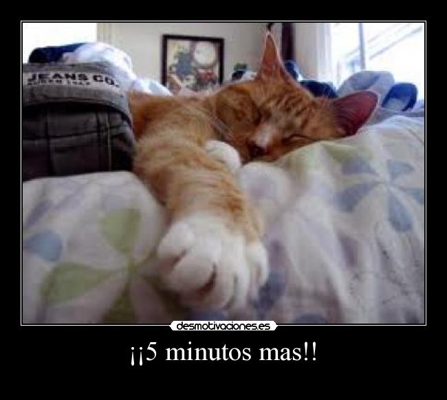  ¡¡5 minutos mas!!  - 