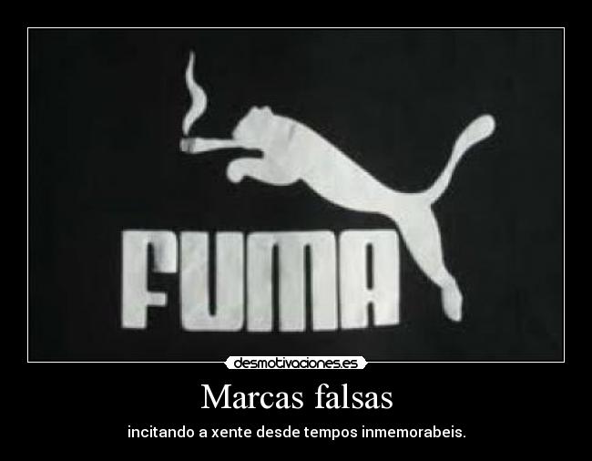 Marcas falsas -