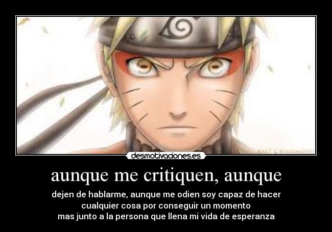 aunque me critiquen, aunque - 