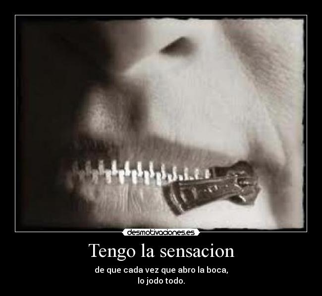 Tengo la sensacion - 