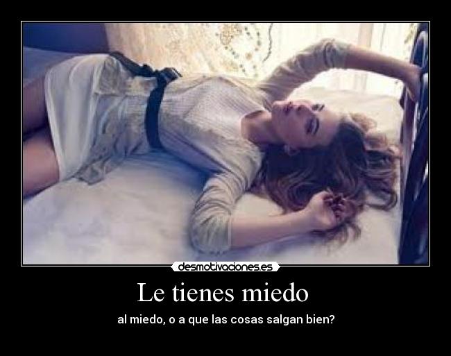 carteles miedo tienes miedo desmotivaciones