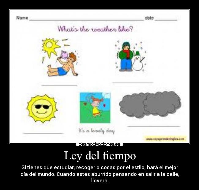 Ley del tiempo - 
