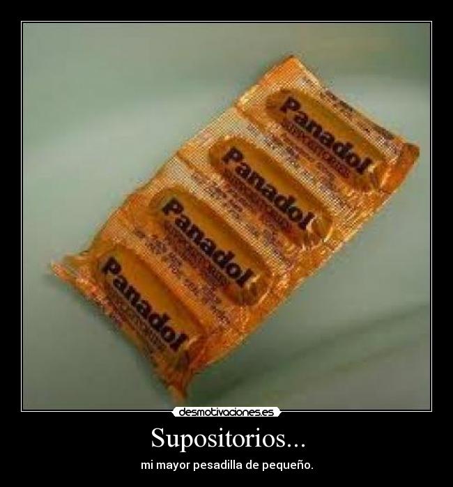 Supositorios... - 
