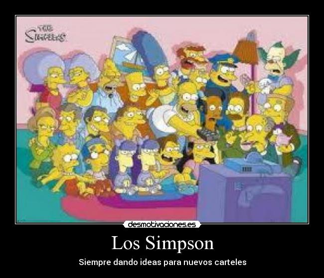 Los Simpson - Siempre dando ideas para nuevos carteles