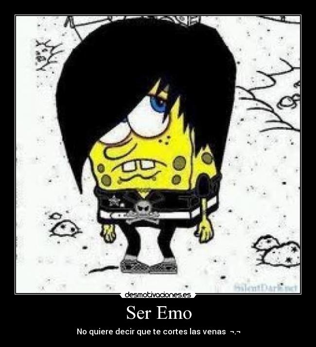 Ser Emo - No quiere decir que te cortes las venas  ¬.¬