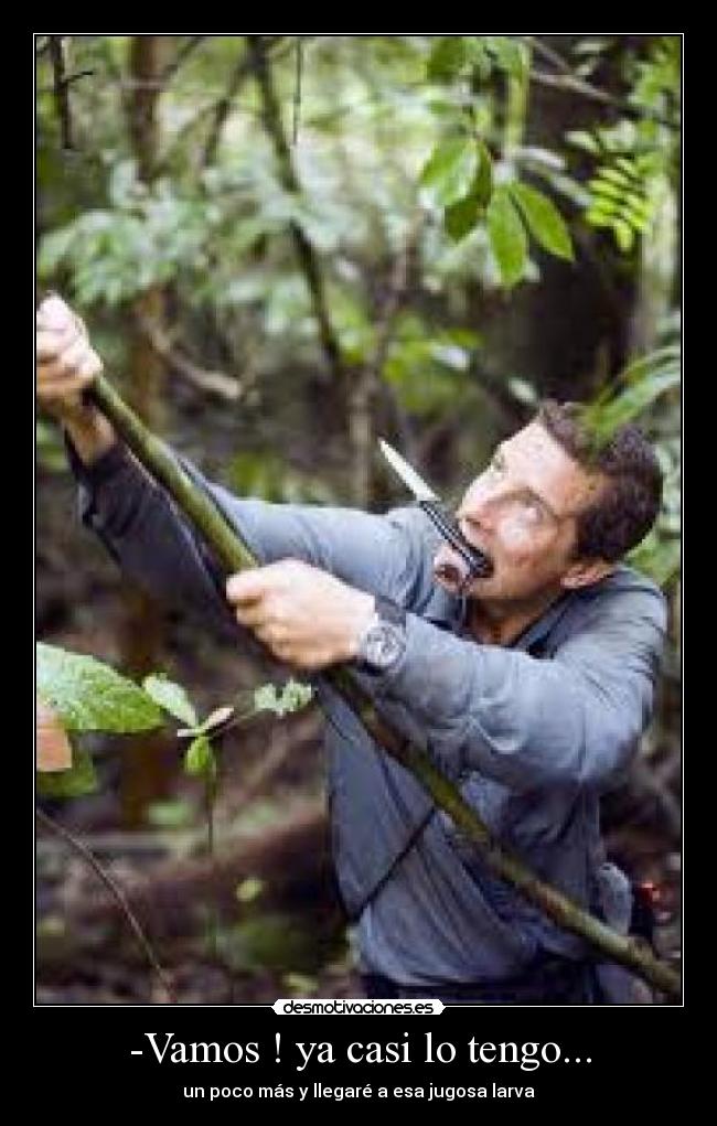 -Vamos ! ya casi lo tengo... -