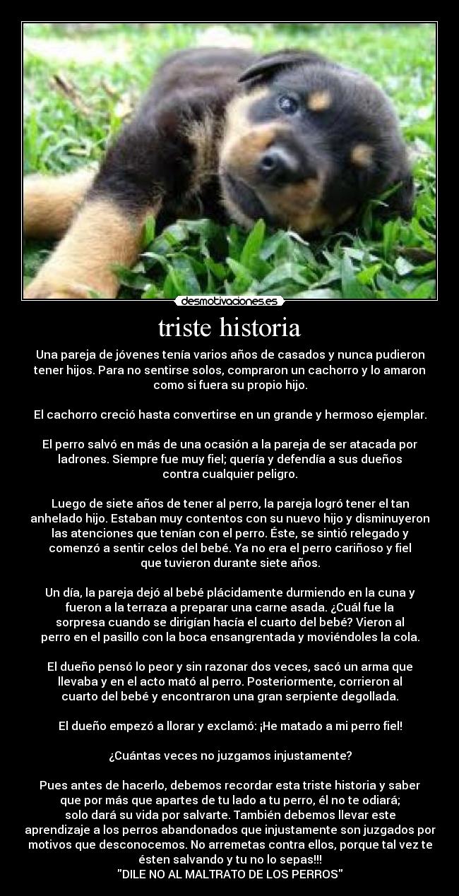 triste historia -
