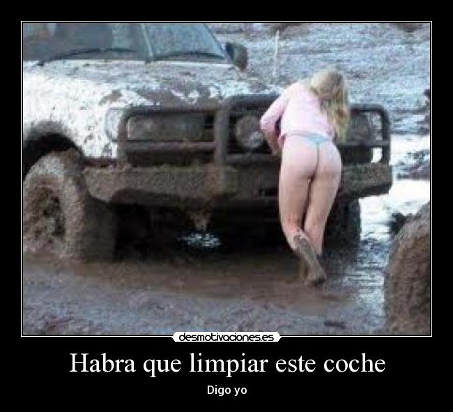 Habra que limpiar este coche -