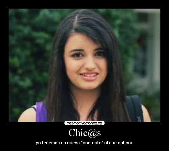 Chic@s - ya tenemos un nuevo cantante al que criticar.