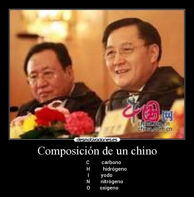 Composición de un chino - 