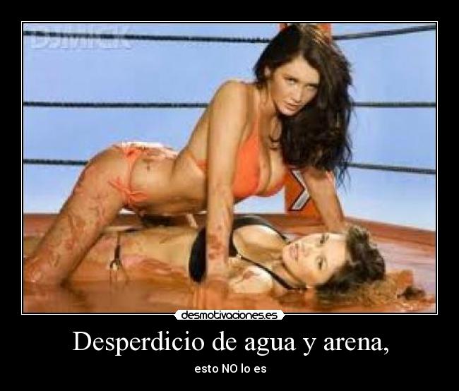 Desperdicio de agua y arena, - 