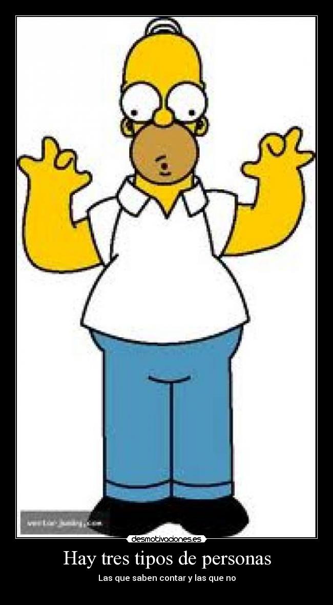 Hay tres tipos de personas -
